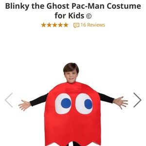 Blinky Child Costume (Red Ghost from Pac-Man)